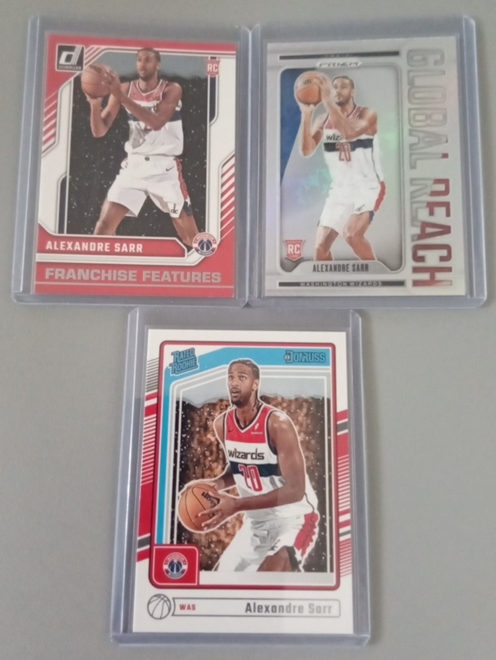 Panini Alexandre Sarr Basketball Rookie Card Set - Red/White/Blue Accents